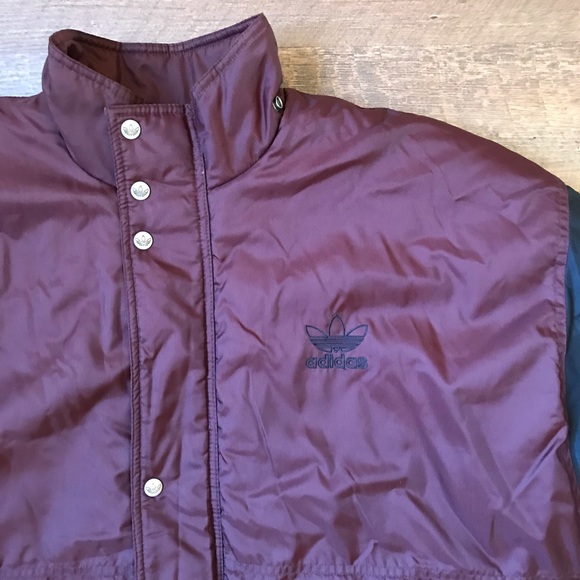 adidas Other - Adidas Trefoil Spell Out Vintage Stadium Parka Coa